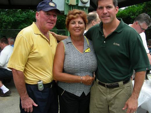 Mayor Dean DePiero with his parents Gerry and Roberta at the Mayor's Annual Golf Outing held on July 21, 2006.